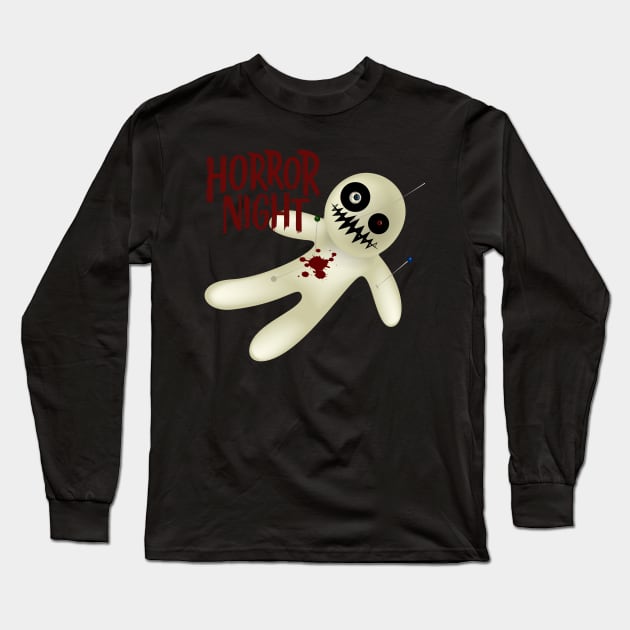 Horror Night Long Sleeve T-Shirt by ahlama87